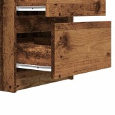 Antik fa színű szerelt fa íróasztal 140 x 50 x 77 cm Antik fa színű szerelt fa íróasztal 140 x 50 x 77 cm