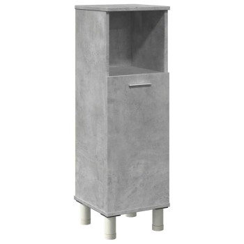 Betonszürke forgácslap fürdőszobaszekrény 30 x 30 x 95 cm