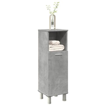 Betonszürke forgácslap fürdőszobaszekrény 30 x 30 x 95 cm