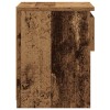 2 db antik fa forgácslap éjjeliszekrény 40 x 30 x 39 cm