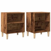 Éjjeliszekrények 2 db régi fa 40x30x50 cm gépesített fa