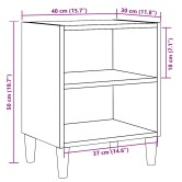 Éjjeliszekrények 2 db régi fa 40x30x50 cm gépesített fa