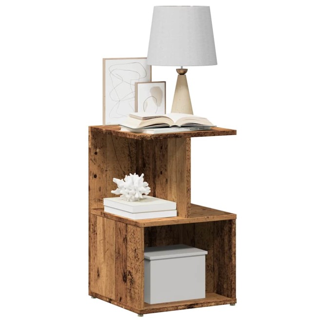 Éjjeliszekrények 2 db régi fa 35x35x55 cm gépesített fa Éjjeliszekrények 2 db régi fa 35x35x55 cm gépesített fa