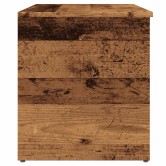 Antik fa színű szerelt fa tárolóláda 84 x 42 x 46 cm Antik fa színű szerelt fa tárolóláda 84 x 42 x 46 cm