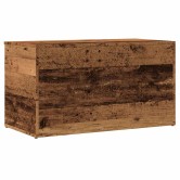 Antik fa színű szerelt fa tárolóláda 84 x 42 x 46 cm Antik fa színű szerelt fa tárolóláda 84 x 42 x 46 cm