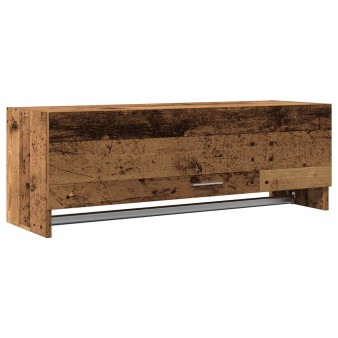 Szekrény régi fa 100x32,5x35 cm gépelt fa