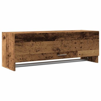 Szekrény régi fa 100x32,5x35 cm gépelt fa