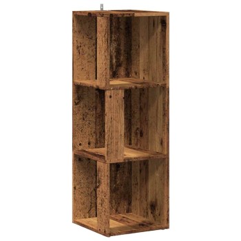 Antik fa szerelt fa sarokszekrény 33 x 33 x 100 cm