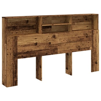 Antik fa színű szerelt fa áthidalószekrény 180 x 19 x 103,5 cm