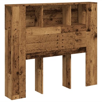 Antik fa színű szerelt fa áthidalószekrény 120 x 19 x 104,5 cm