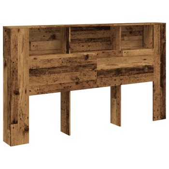 Antik fa színű szerelt fa áthidalószekrény 180x18,5x102,5 cm