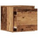 Antik fa szerelt fa tárolódoboz 40,5 x 40 x 40 cm Antik fa szerelt fa tárolódoboz 40,5 x 40 x 40 cm