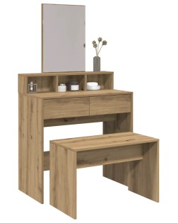 Öltözőszék artisan tölgy 70x35x45 cm műanyag fa