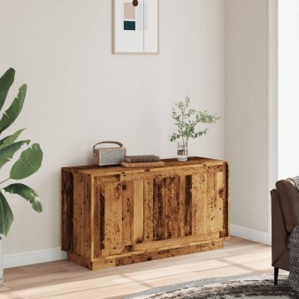 Antik fa színű szerelt fa tálalószekrény 102 x 35 x 55 cm