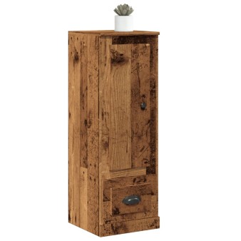 Antik fa színű szerelt fa magasszekrény 36 x 35,5 x 103,5 cm