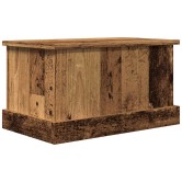 Antik fa színű szerelt fa tárolódoboz 30 x 50 x 28 cm