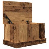 Antik fa színű szerelt fa tárolódoboz 30 x 50 x 28 cm