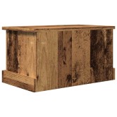 Antik fa színű szerelt fa tárolódoboz 30 x 50 x 28 cm