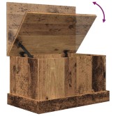 Antik fa színű szerelt fa tárolódoboz 30 x 50 x 28 cm