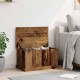 Antik fa színű szerelt fa tárolódoboz 70 x 40 x 38 cm