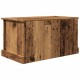 Antik fa színű szerelt fa tárolódoboz 70 x 40 x 38 cm