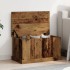 Antik fa színű szerelt fa tárolódoboz 70 x 40 x 38 cm