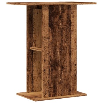 Antik fa színű szerelt fa akváriumállvány 36 x 60,5 x 72,5 cm