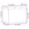 Antik fa szerelt fa tárolópad 62x42x45 cm