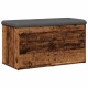 Antik fa szerelt fa tárolópad 82x42x45 cm
