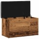 Antik fa szerelt fa tárolópad 82x42x45 cm