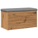 Kézműves tölgy szerelt fa tárolópad 82x42x45 cm
