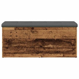 Antik fa szerelt fa tárolópad 102x42x45 cm