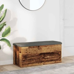 Antik fa szerelt fa tárolópad 102x42x45 cm