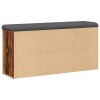 Antik fa szerelt fa cipőtároló pad 102x32x50 cm