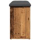 Antik fa szerelt fa cipőtároló pad 102x32x50 cm