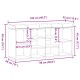 Antik fa szerelt fa cipőtároló pad 102x32x50 cm