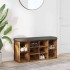 Antik fa szerelt fa cipőtároló pad 102x32x50 cm