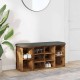 Antik fa szerelt fa cipőtároló pad 102x32x50 cm