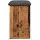 Antik fa szerelt fa cipőtároló pad 62x32x50 cm