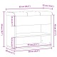 Antik fa szerelt fa cipőtároló pad 62x32x50 cm