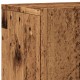 2 db antik fa színű falra szerelhető tv-szekrény 60 x 30 x 41cm