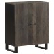 Sideboard fekete 60x33x75 cm tömörfa mango