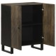 Sideboard fekete 60x33x75 cm tömörfa mango