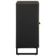 Sideboard fekete 60x33x75 cm tömörfa mango