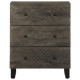 Sideboard fekete 60x33x75 cm tömörfa mango