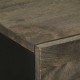 Sideboard fekete 60x33x75 cm tömörfa mango