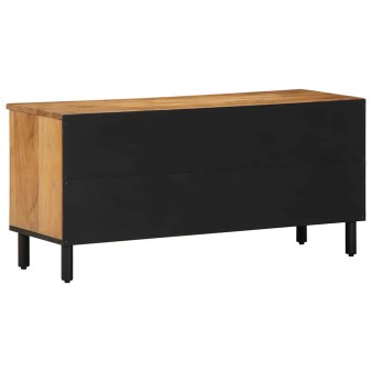 Tv szekrény fiókkal barna 100 x 33 x 46 cm tömör mangófát