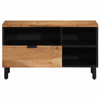 Tv szekrény fiókkal barna 80 x 33 x 46 cm tömör mangófát