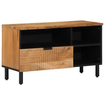 Tv szekrény fiókkal barna 80 x 33 x 46 cm tömör mangófát