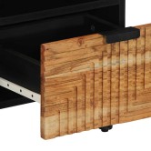 Tv szekrény fiókkal barna 100 x 33,5 x 46 cm tömör mangófát